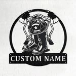 personalized firefighter gear metal sign fire department decor gift for fireman 0