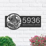 personalized fish sea life address sign custom metal signs 0