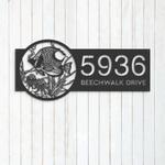 personalized fish sea life address sign house number plaque custom metal sign 0