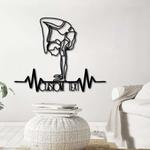 personalized fitness center yoga gym yoga studio sign v1 minimalism home decor custom metal sign 0
