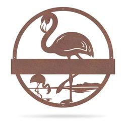 personalized flamingo yard address sign house number plaque custom metal sign 2