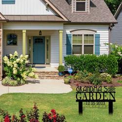 personalized flower beds name sign garden decorative custom metal sign 2