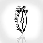 personalized flower vertical address sign house number plaque custom metal sign 0