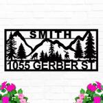 personalized flowerpot address sign house number plaque custom metal sign 0