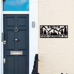 personalized flowerpot address sign house number plaque custom metal sign 1