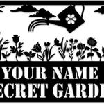 personalized flowers garden she shed decorative custom metal sign 0