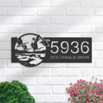 personalized flying ducks address sign custom metal signs 0