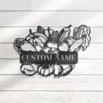 personalized fresh vegetable farm name decorative garden custom metal sign 0