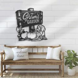 personalized fresh vegetable farm name rustic decorative garden custom metal sign 2