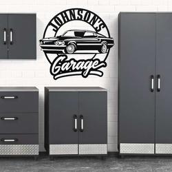personalized garage car sign garage decor garage muscle car custom metal sign fathers day gifts 1