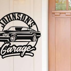 personalized garage car sign garage decor garage muscle car custom metal sign fathers day gifts 5