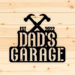 personalized garage sign dads garage men workshop custom metal signs dad gifts grandpa gifts 0
