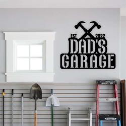 personalized garage sign dads garage men workshop custom metal signs dad gifts grandpa gifts 1