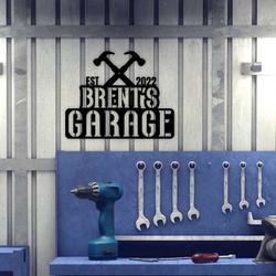 personalized garage sign dads garage men workshop custom metal signs dad gifts grandpa gifts 2