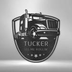 personalized garage sign garage tool custom metal sign truck driver name sign gifts for trucker 0