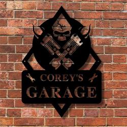 personalized garage sign man cave sign workshop decor handyman sign dad gifts fathers day gifts 1
