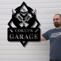 personalized garage sign man cave sign workshop decor handyman sign dad gifts fathers day gifts 3