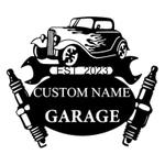 personalized garage sign workshop custom metal sign machinist gift workshop decor 0