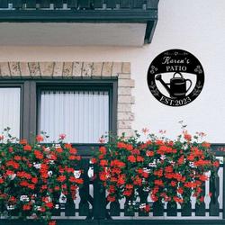 personalized garden decorative custom metal sign 2