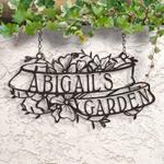 personalized garden decorative custom metal sign housewarming gift 0