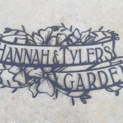 personalized garden decorative custom metal sign housewarming gift 1