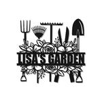 personalized garden flower decorative custom metal sign 0