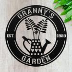 personalized garden home decorative custom metal sign 0