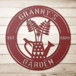personalized garden home decorative custom metal sign 1