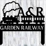 personalized garden railroad garden model train lover decorative custom metal sign 0