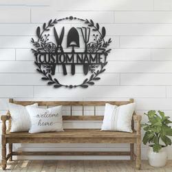 personalized gardening tool v1 farmhouse lawn yard decorative garden custom metal sign 2