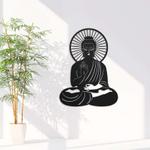 personalized gautama buddha yoga studio home decor custom metal sign 0