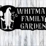 personalized gnome gardener decorative custom metal sign 0