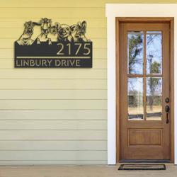 personalized goat pig chicken rabbit farm animals ranch address sign custom metal signs 1