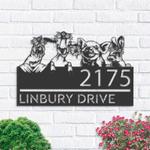 personalized goat pig chicken rabbit farm animals ranch address sign house number plaque custom metal sign 0