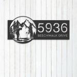 personalized golf club male golfer address sign house number plaque custom metal sign 0