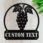 personalized grape fruit garden decorative custom metal sign 0