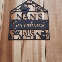 personalized greenhouse garden decorative custom metal sign 3