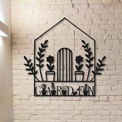 personalized greenhouse garden gate decorative custom metal sign 1