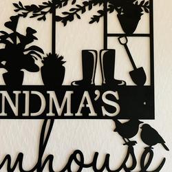 personalized greenhouse metal sign flower garden outdoor decor gift for gardener 2