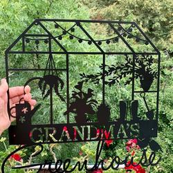 personalized greenhouse metal sign flower garden outdoor decor gift for gardener 3