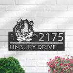 personalized guinea pig address sign custom metal signs 0