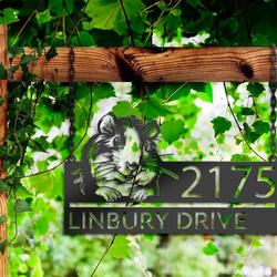 personalized guinea pig address sign custom metal signs 2