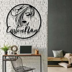personalized hair dresser sign hair stylist sign beauty salon hair decor hairstyle shop sign 2