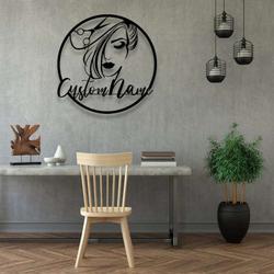 personalized hair dresser sign hair stylist sign beauty salon hair decor hairstyle shop sign 4