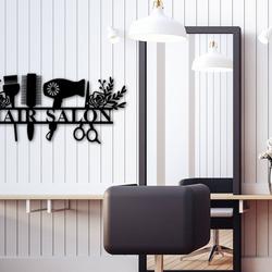 personalized hair salon sign custom business signage metal sign for salon decor entry salon sign 1