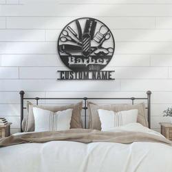 personalized hair salon sign hair stylist sign hairdresser gifts barber shop decor birthday gifts 1