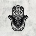 personalized hamsa hand evil eyes hand of fatima v10 yoga studio home decor custom metal sign 0