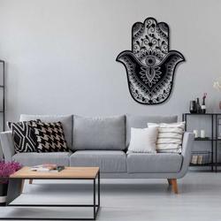 personalized hamsa hand evil eyes hand of fatima v10 yoga studio home decor custom metal sign 4