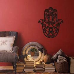 personalized hamsa hand evil eyes hand of fatima v12 yoga studio home decor custom metal sign 2