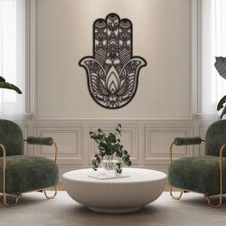 personalized hamsa hand evil eyes hand of fatima v3 yoga studio home decor custom metal sign 1